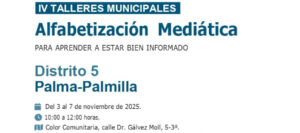 Talleres gratis para detectar bulos y estafas en Palma Palmilla